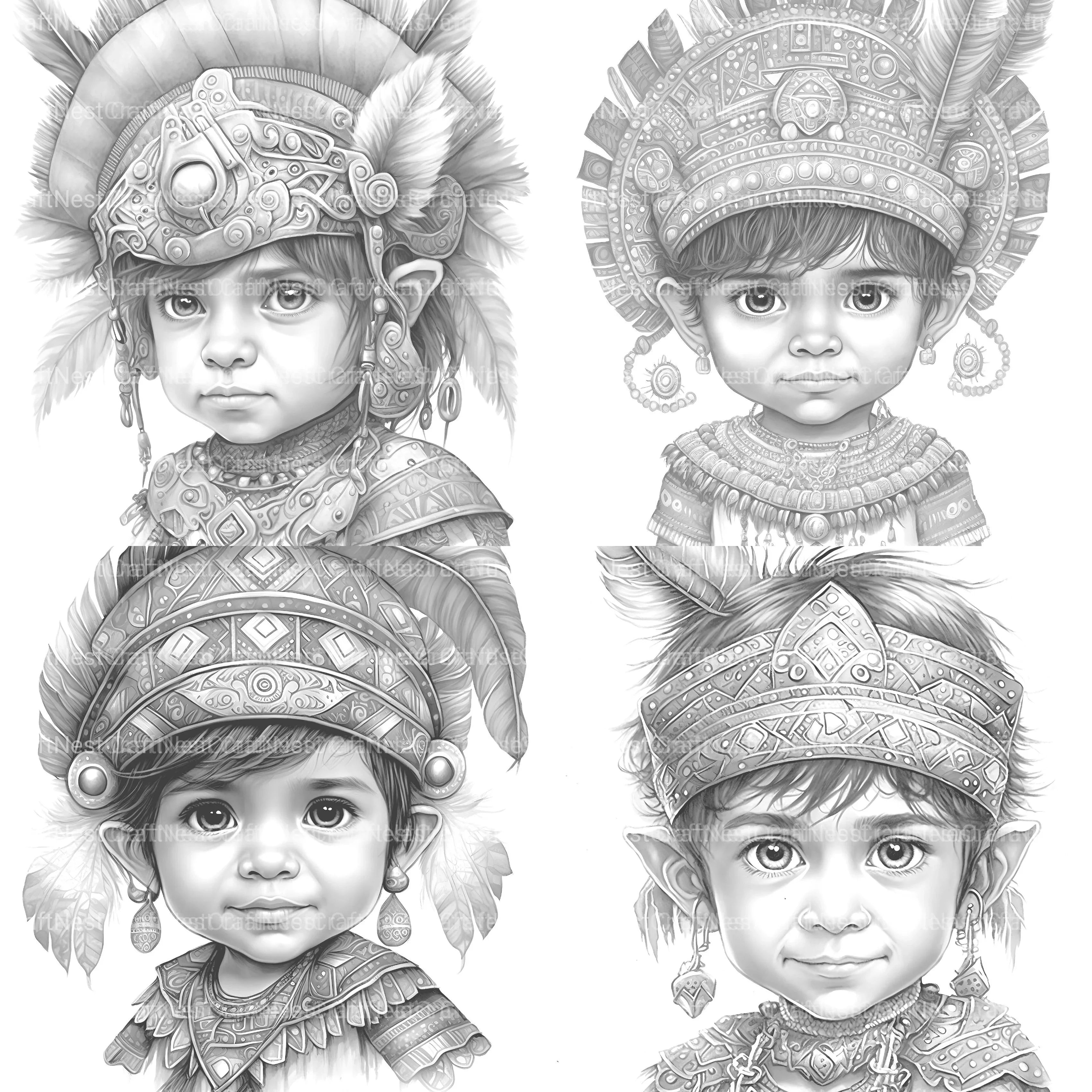 Babarian Boy Coloring Book - CraftNest - Digital Crafting and Art