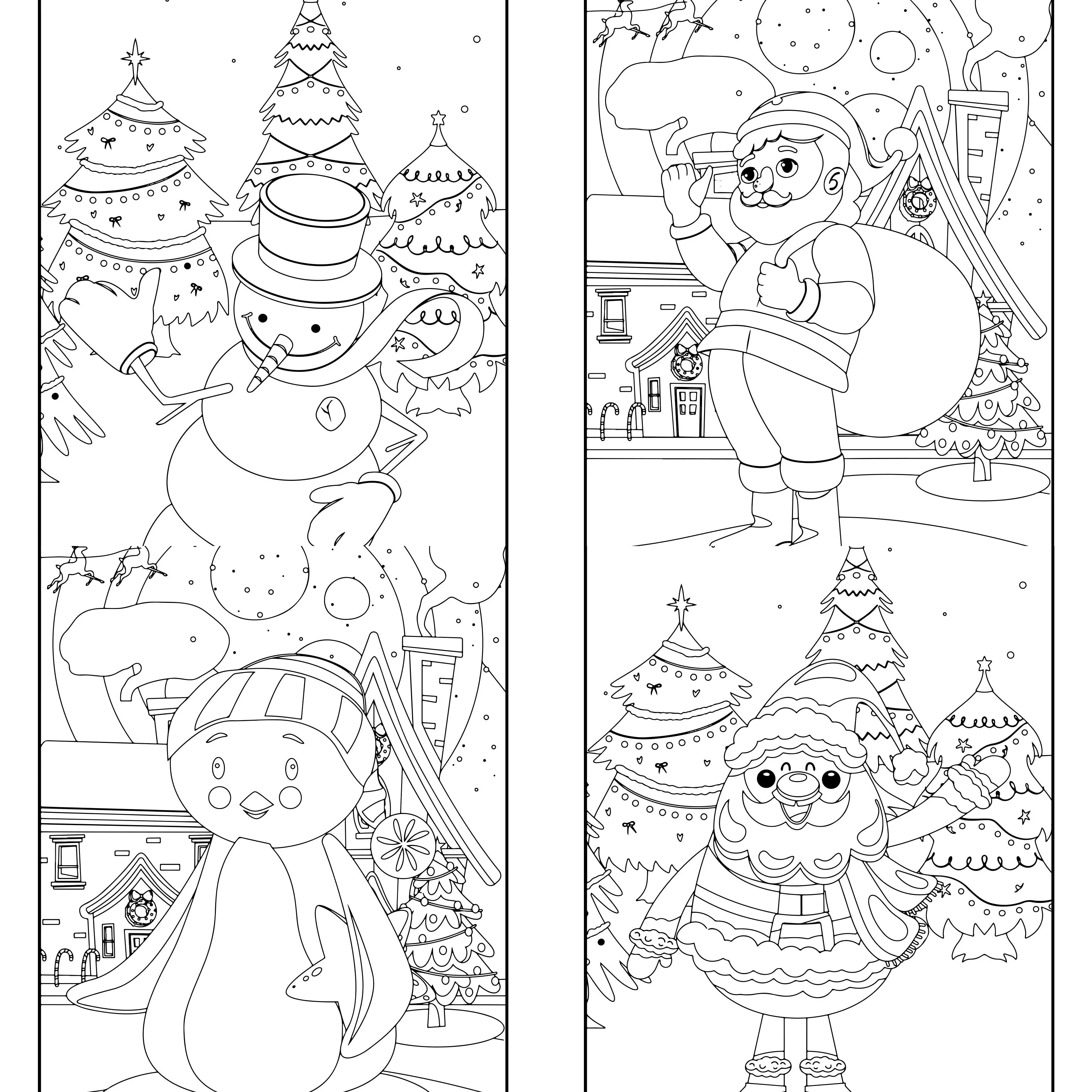 Kids Christmas Coloring Book Volume
