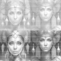 Ancient Egypt Queen Coloring Book 2 - CraftNest - Digital Crafting and Art