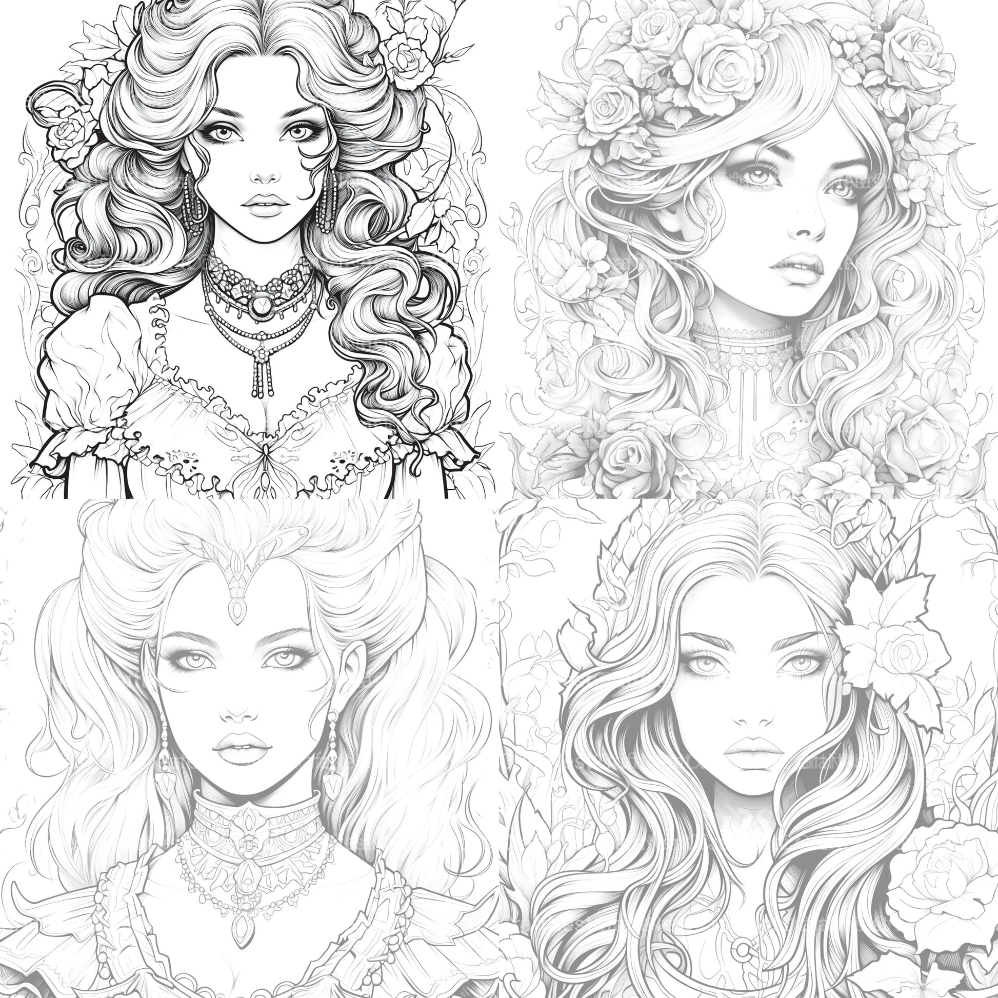 Little Princess Coloring Book - CraftNest - Digital Crafting and Art