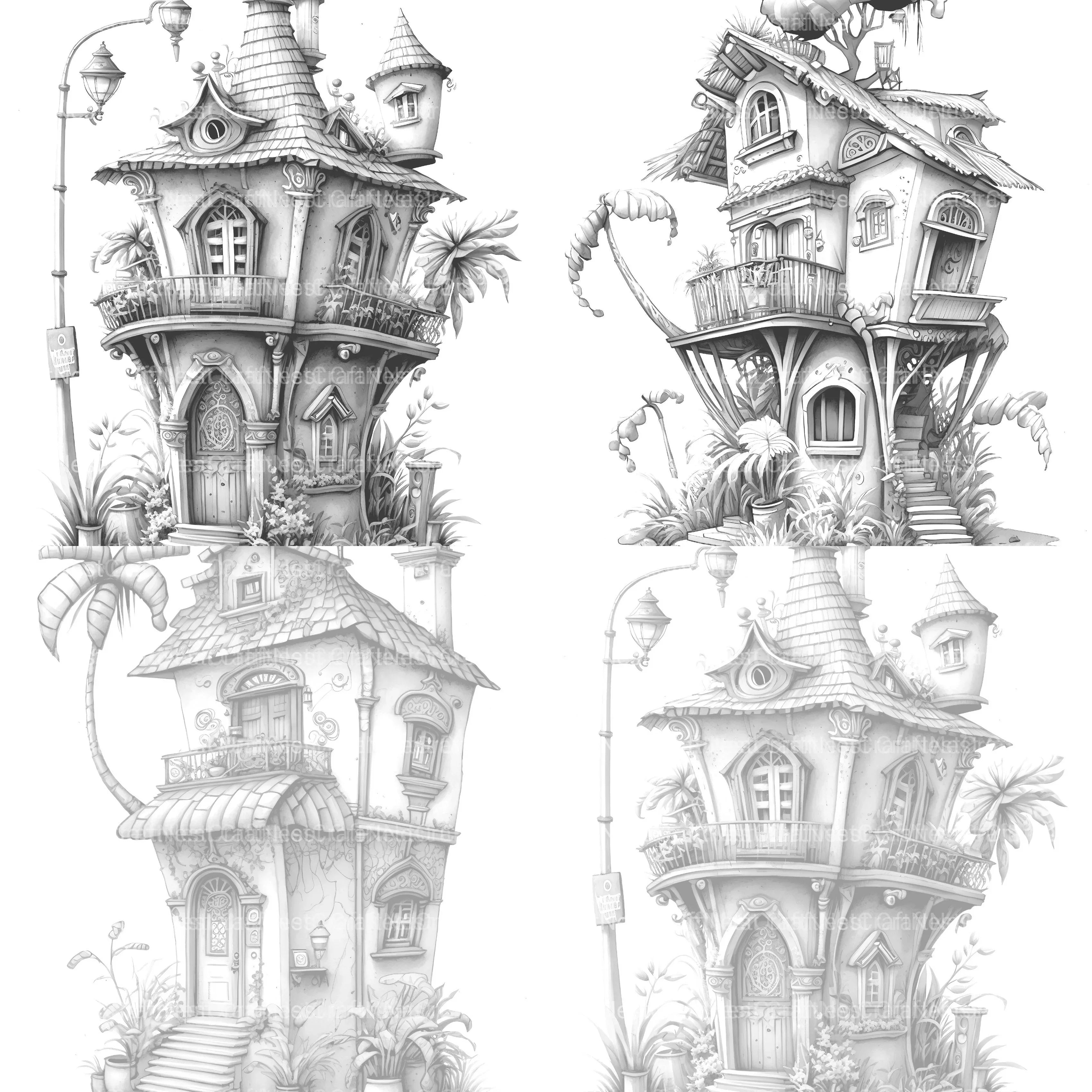 Chile Tiny House Coloring Book - CraftNest - Digital Crafting and Art