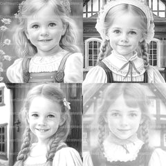 Bavarian Girl Coloring Book - CraftNest - Digital Crafting and Art