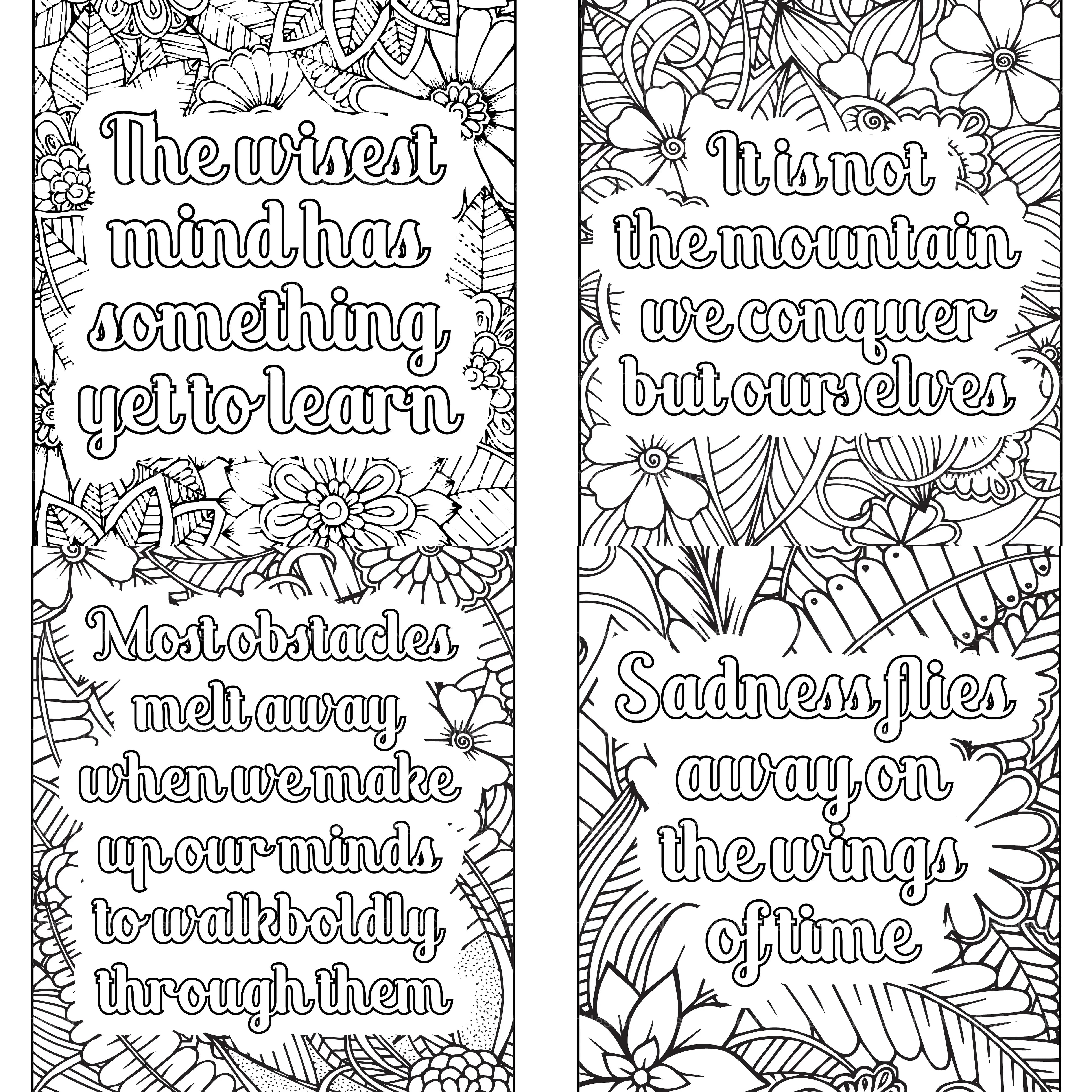 Motivational Quotes Coloring Book 9 - CraftNest - Digital Crafting and Art
