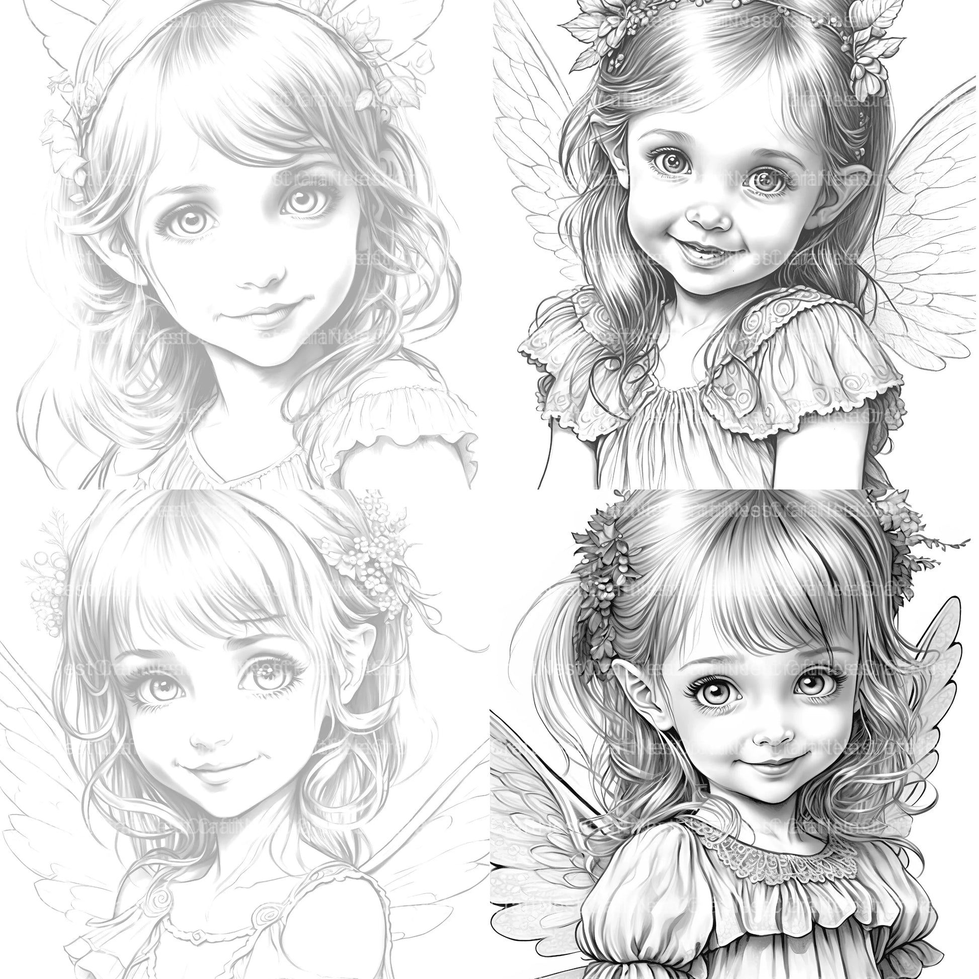 Flower Princess Coloring Book - CraftNest - Digital Crafting and Art