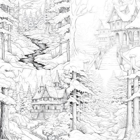 Winterland Coloring Book - CraftNest - Digital Crafting and Art