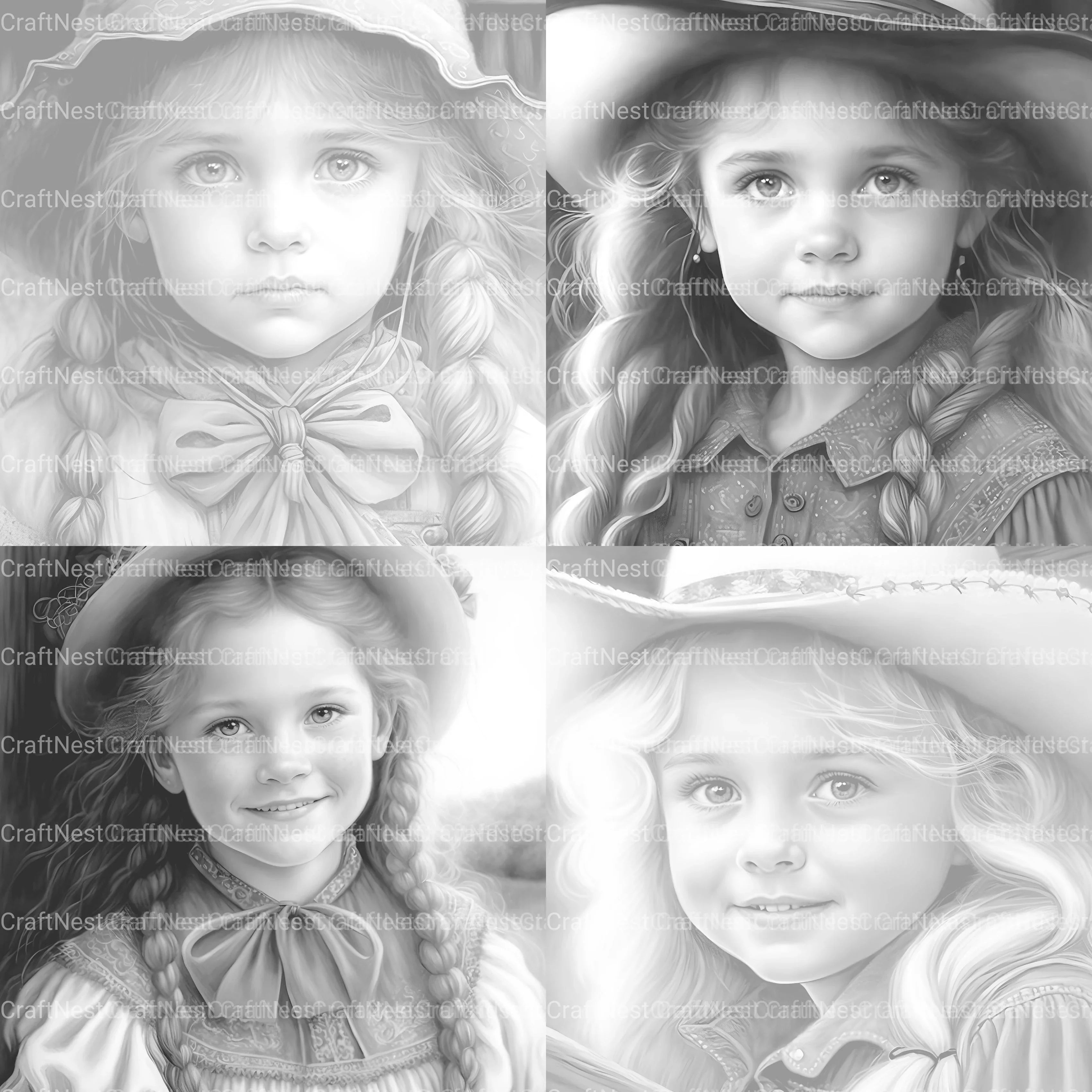 Country Girl Coloring Book - CraftNest - Digital Crafting and Art