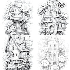Blooming House Coloring Book - CraftNest - Digital Crafting and Art