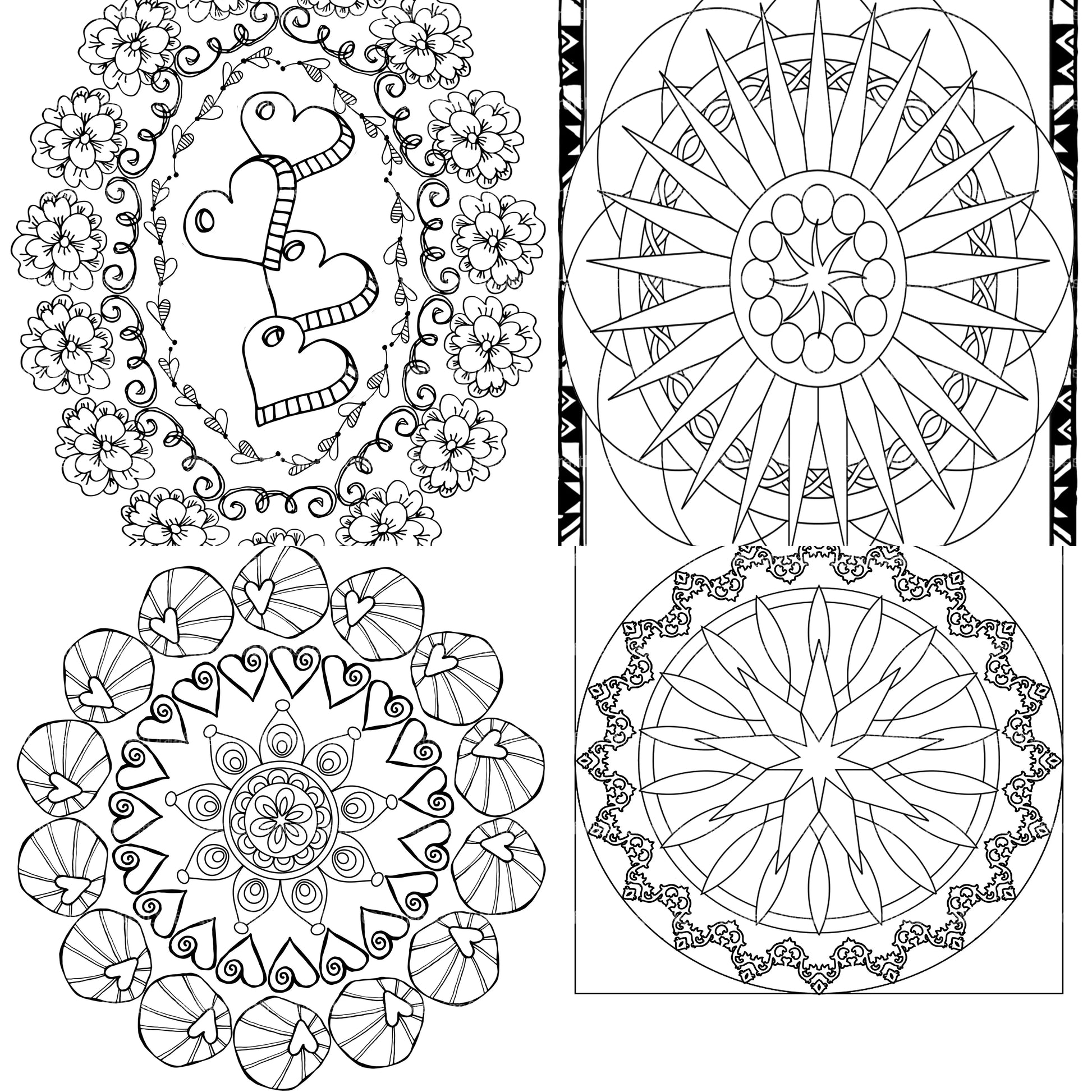 Colorist Heaven Mandala Designs Coloring Book - CraftNest - Digital Crafting and Art