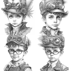 Steampunk Girl Coloring Book - CraftNest - Digital Crafting and Art