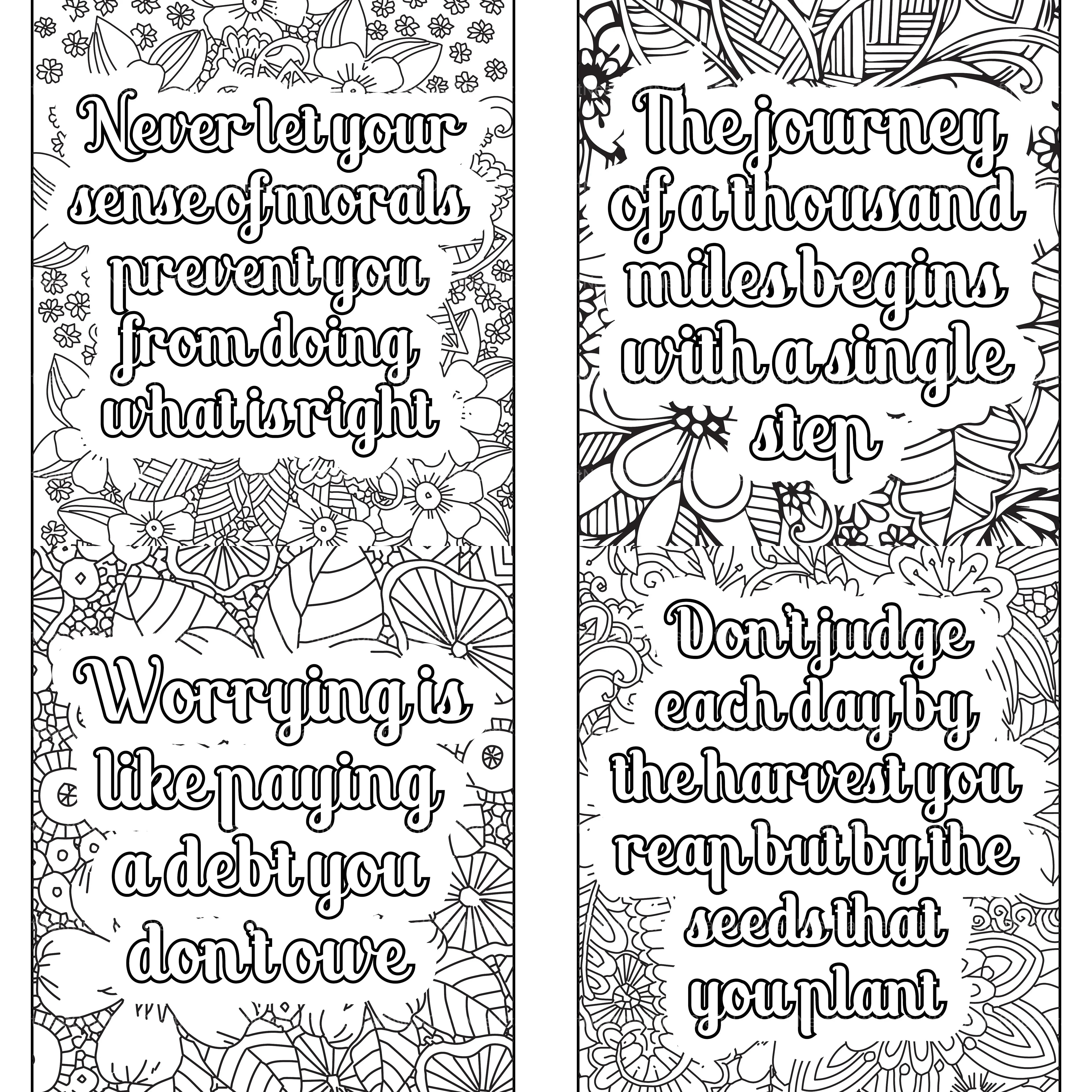 Motivational Quotes Coloring Book 7 - CraftNest - Digital Crafting and Art