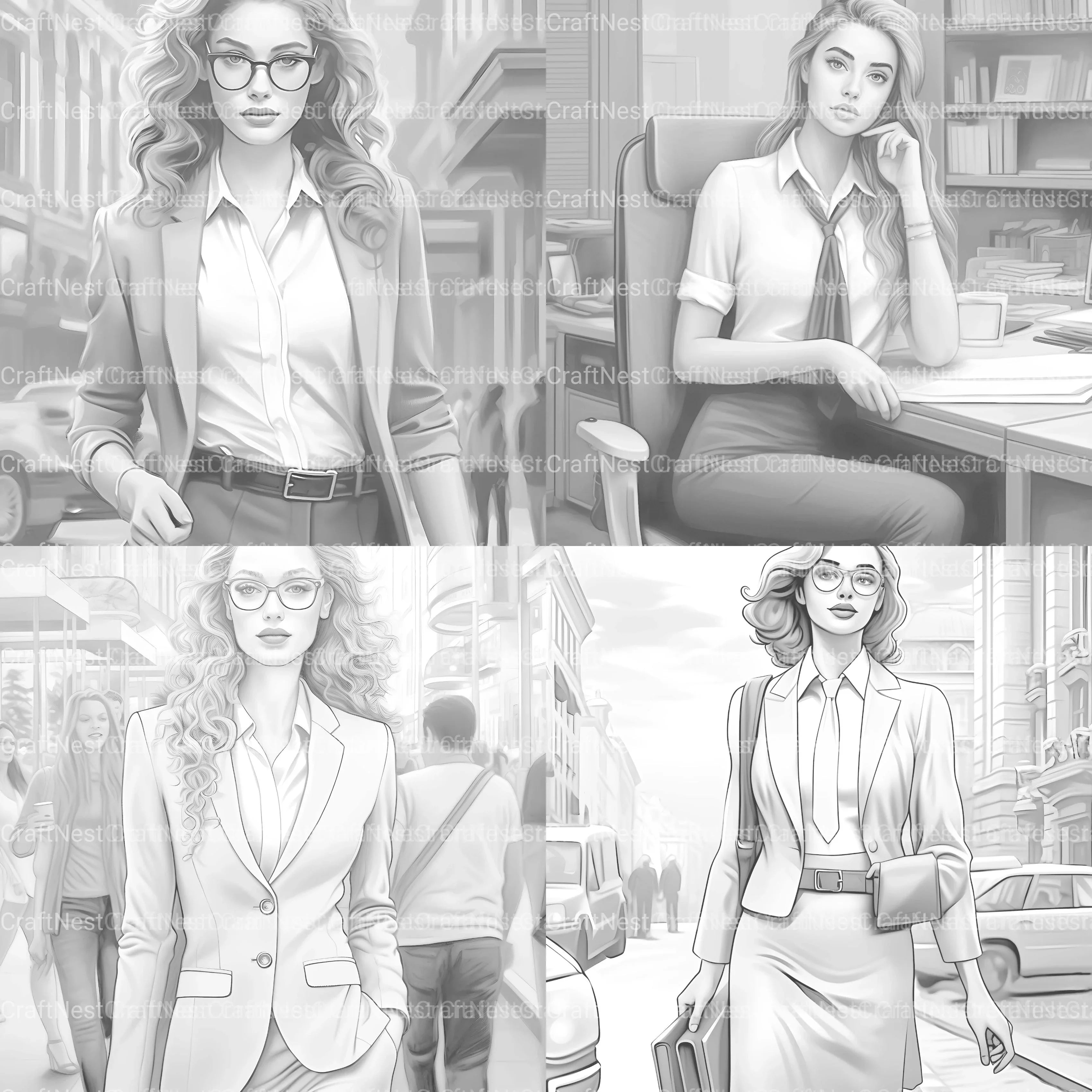 Kids Christmas Girl Coloring Book - CraftNest - Digital Crafting and Art