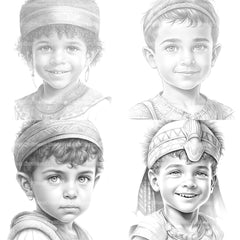 Cute Girl Coloring Book - CraftNest - Digital Crafting and Art