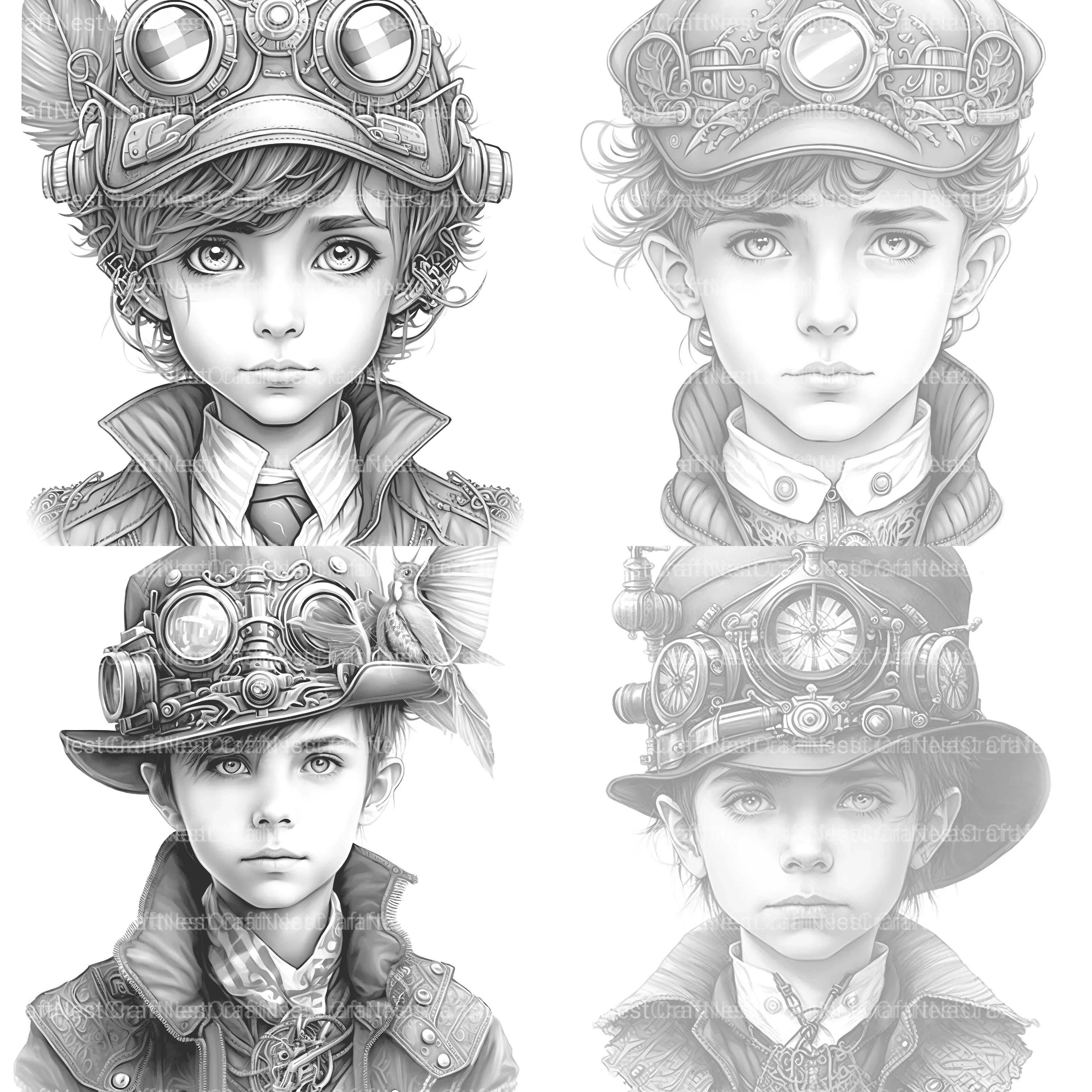 Young Woman Coloring Book - CraftNest - Digital Crafting and Art