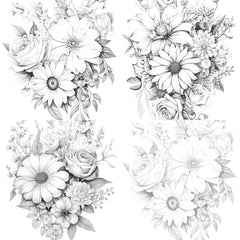 Flower Coloring Book - CraftNest - Digital Crafting and Art