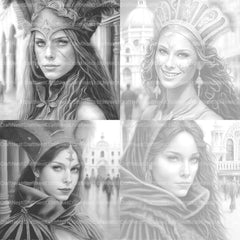 Victorian Woman Coloring Book - CraftNest - Digital Crafting and Art