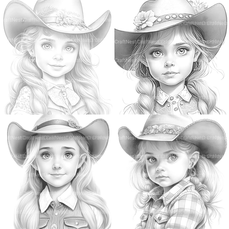 Flower Girl Coloring Book 2 - CraftNest - Digital Crafting and Art