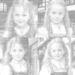 Bavarian Girl Coloring Book - CraftNest - Digital Crafting and Art