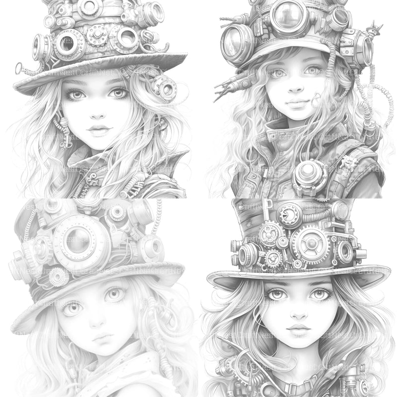 Victorian Girl Coloring Book - CraftNest - Digital Crafting and Art