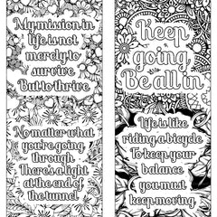 Motivational Quotes Coloring Book 8 - CraftNest - Digital Crafting and Art