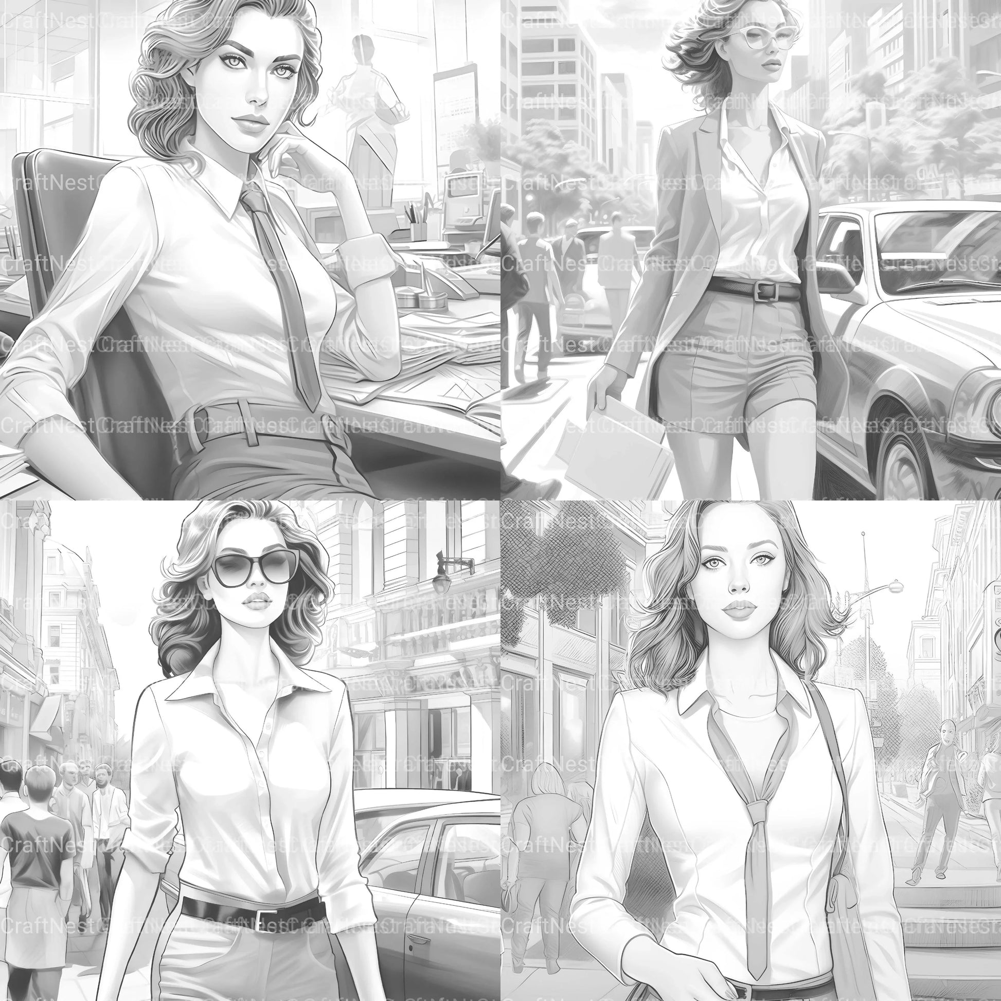 Kids Christmas Girl Coloring Book - CraftNest - Digital Crafting and Art