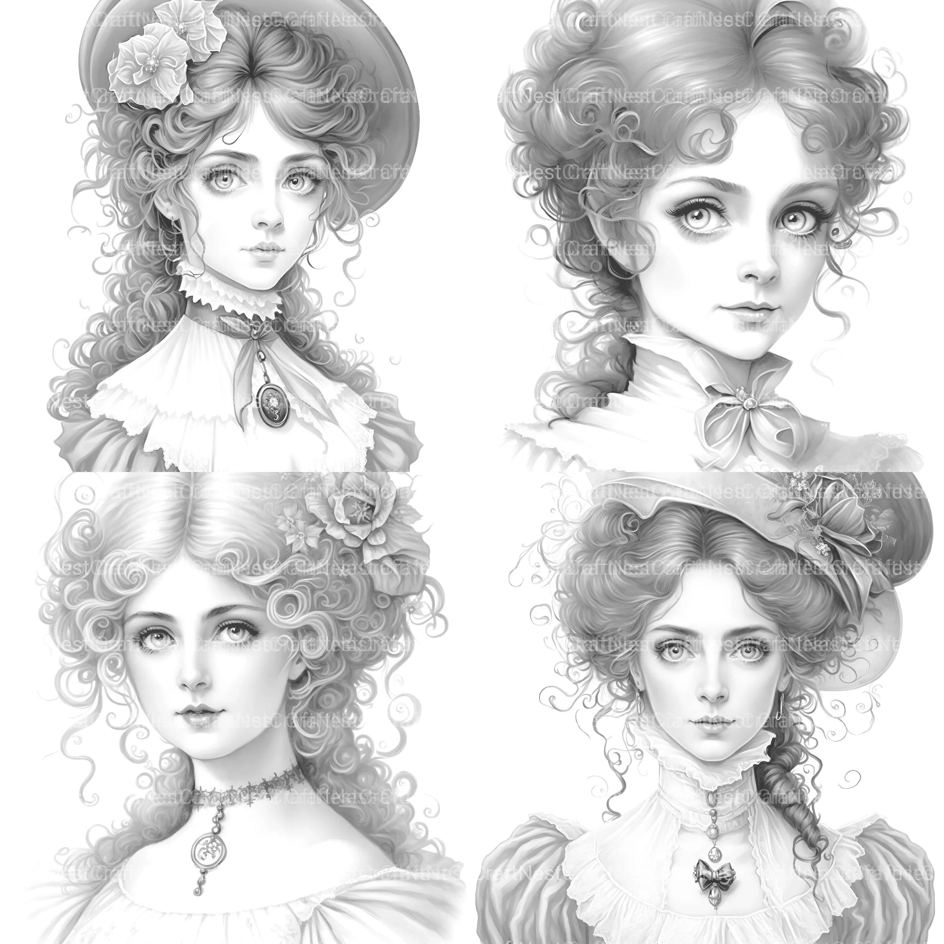 Viking Girl Coloring Book - CraftNest - Digital Crafting and Art