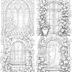 Blooming Window Coloring Book - CraftNest - Digital Crafting and Art