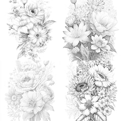 Flower Coloring Book 3 - CraftNest - Digital Crafting and Art