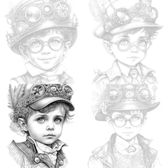Steampunk Girl Coloring Book - CraftNest - Digital Crafting and Art