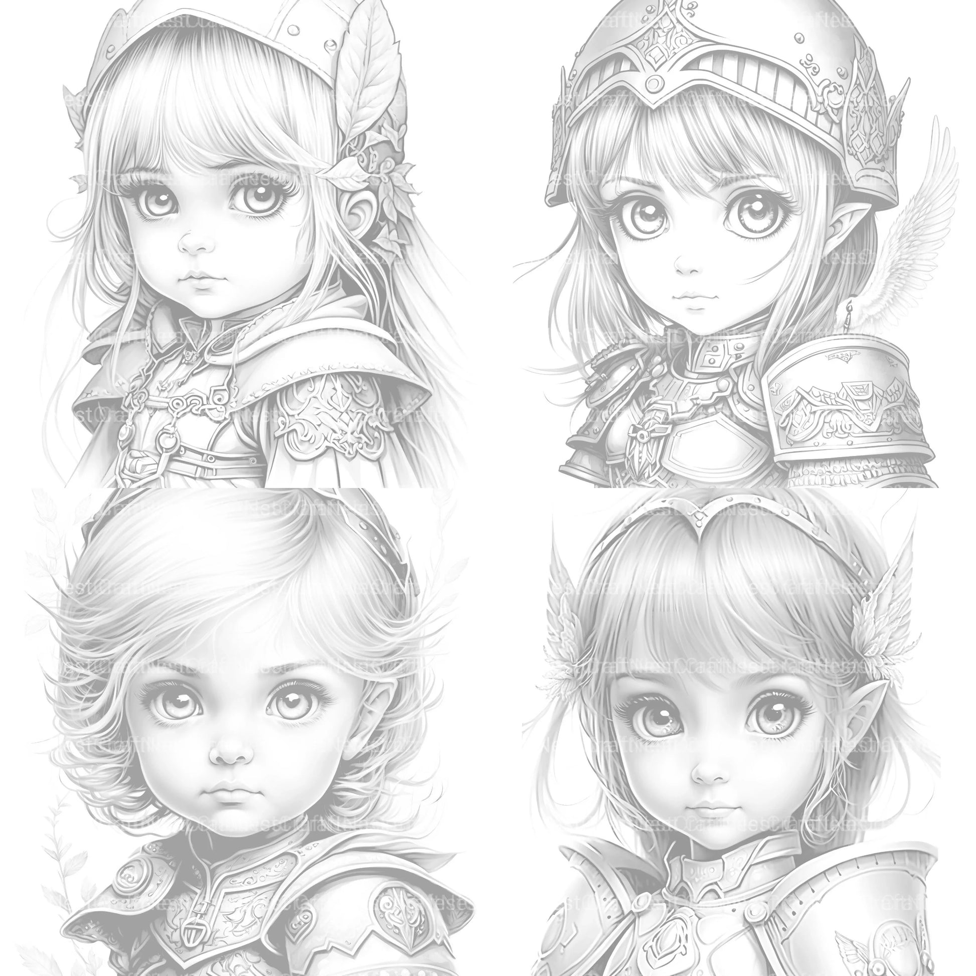 Princess Coloring Book 1 - CraftNest - Digital Crafting and Art