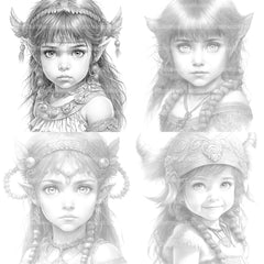 Bavarian Girl Coloring Book 2 - CraftNest - Digital Crafting and Art