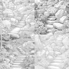 Rock Garden Coloring Book - CraftNest - Digital Crafting and Art