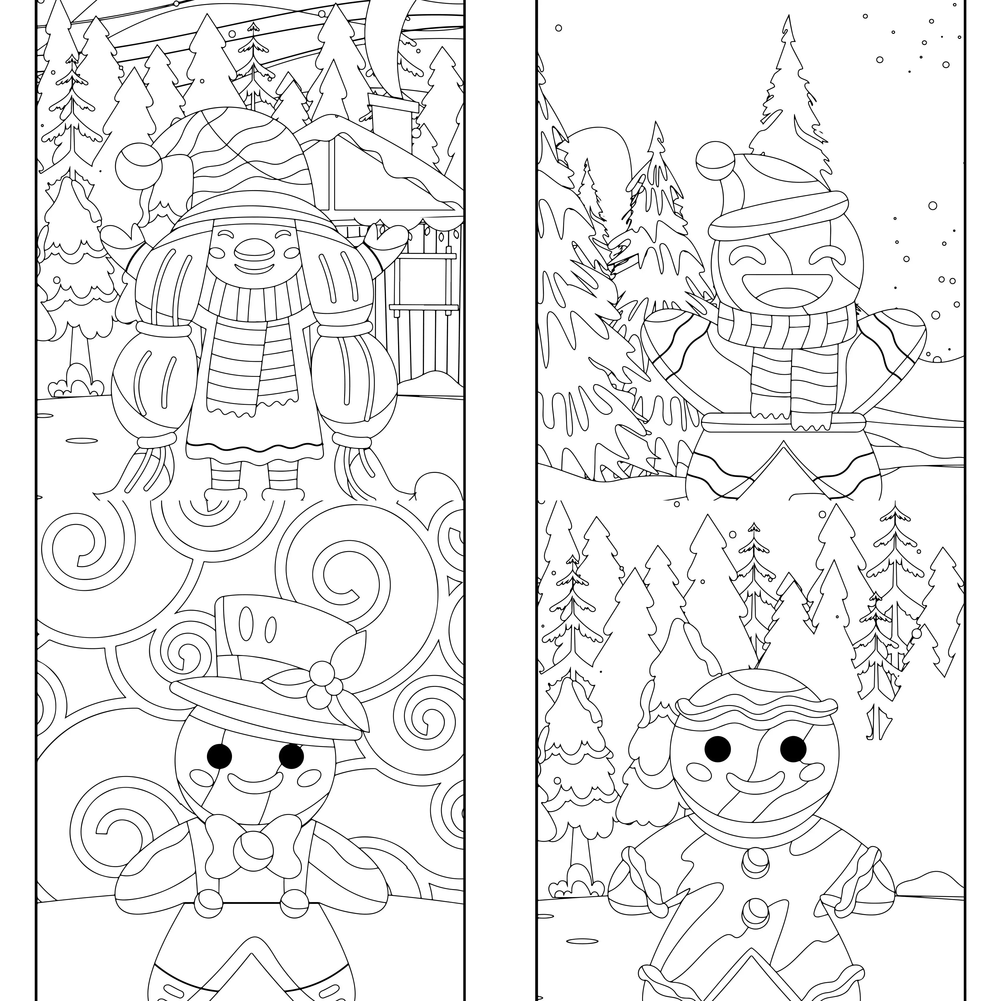Kids Christmas Coloring Book Volume