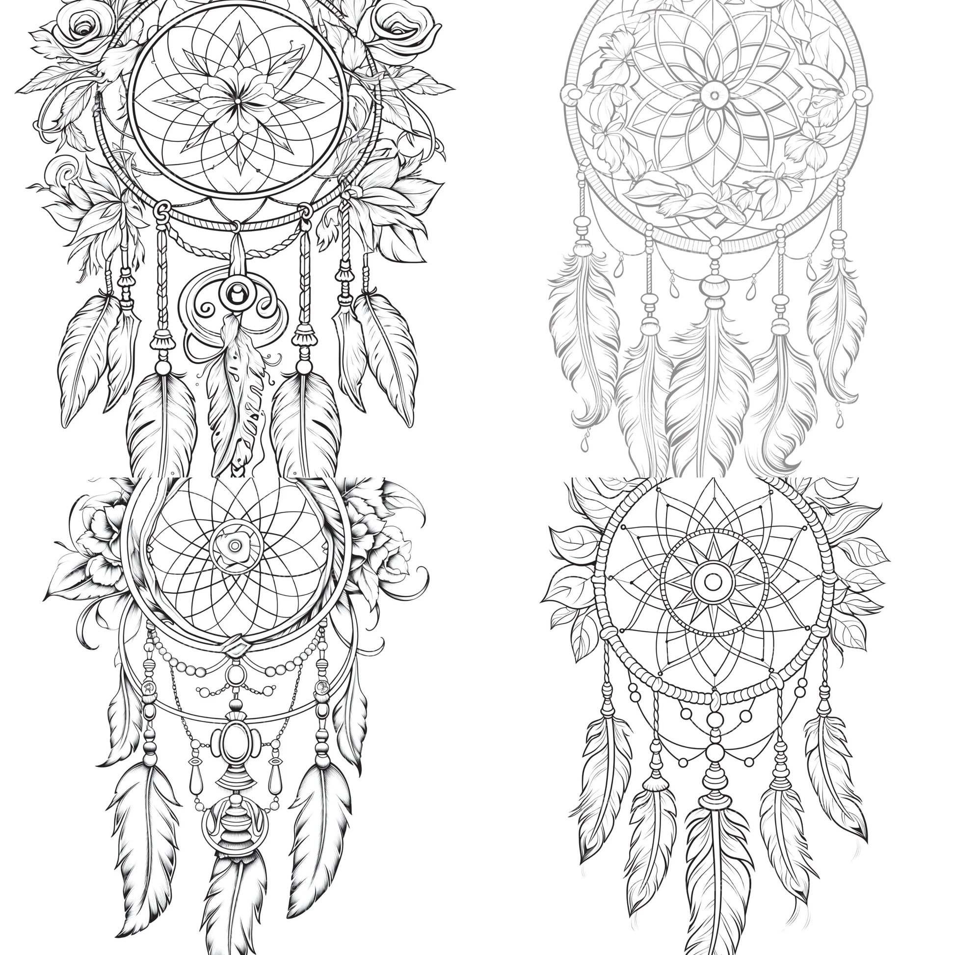 Dreamcatcher Coloring Book - CraftNest - Digital Crafting and Art