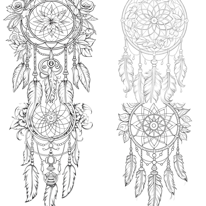 Dreamcatcher Coloring Book - CraftNest - Digital Crafting and Art