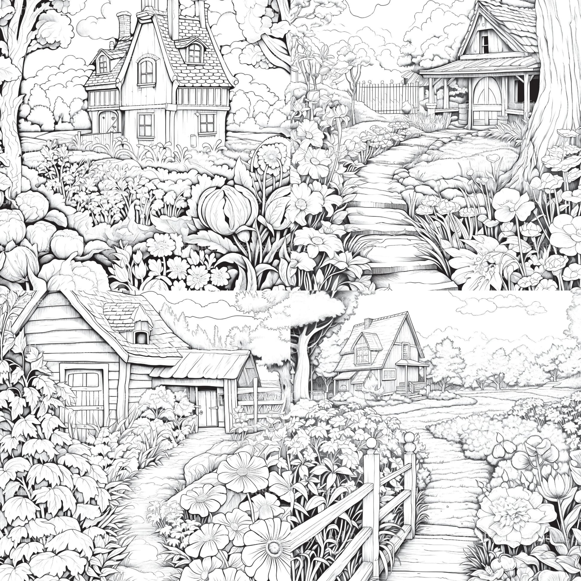 Farmers Garden Coloring Book 2 - CraftNest - Digital Crafting and Art