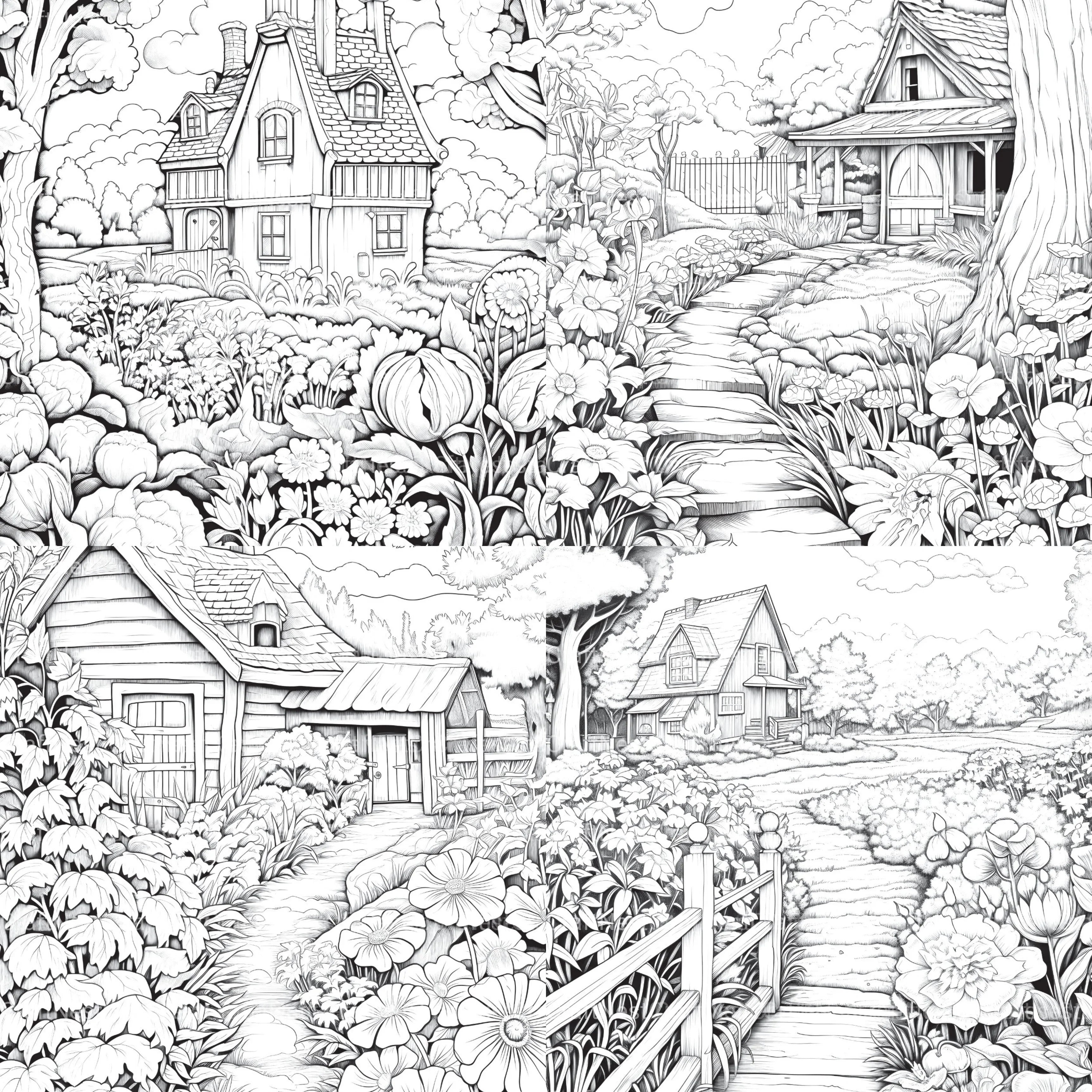 Farmers Garden Coloring Book 2 - CraftNest - Digital Crafting and Art