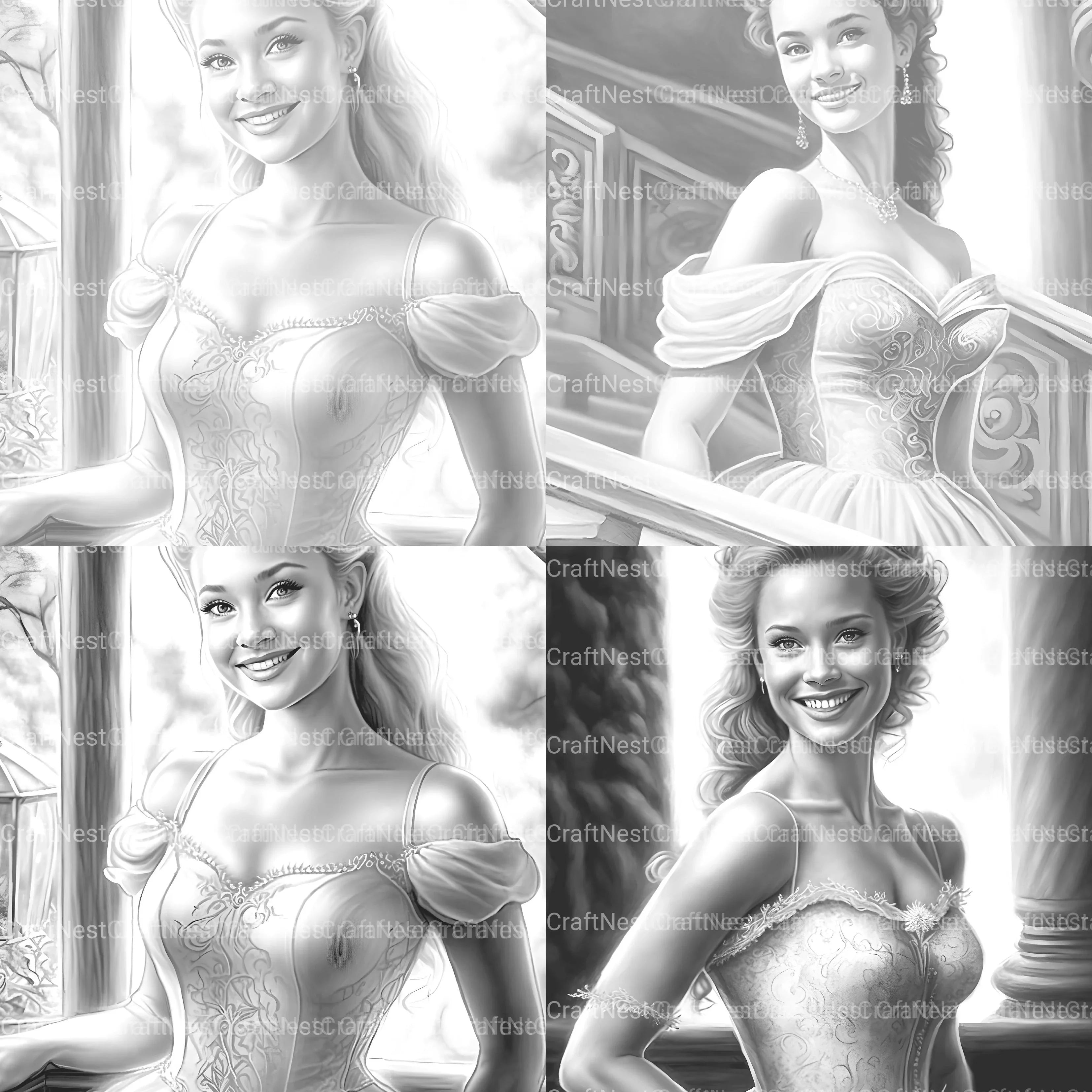 Steampunk Girl Coloring Book 1 - CraftNest - Digital Crafting and Art