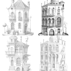Venetian Tiny House Coloring Book - CraftNest - Digital Crafting and Art