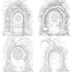 Enchanted Fairy Doors Coloring Book - CraftNest - Digital Crafting and Art