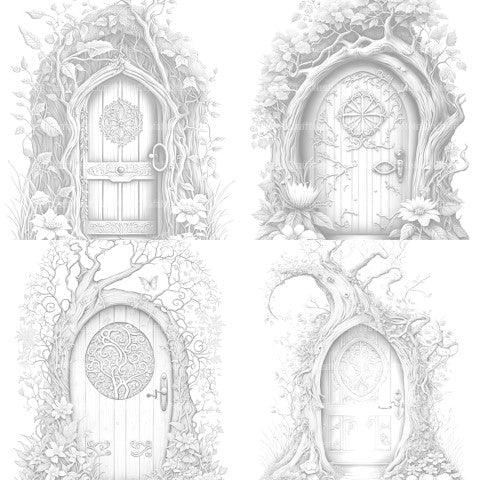 Enchanted Fairy Doors Coloring Book - CraftNest - Digital Crafting and Art