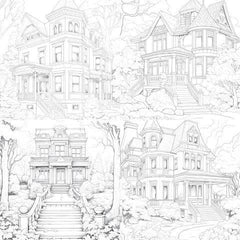 Autumn House Coloring Book - CraftNest - Digital Crafting and Art