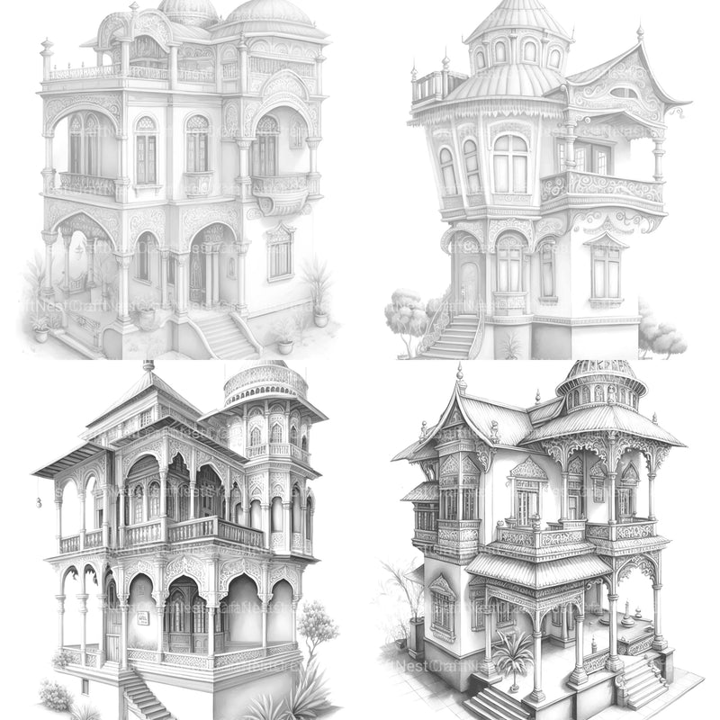 Indian Tiny House Coloring Book - CraftNest - Digital Crafting and Art