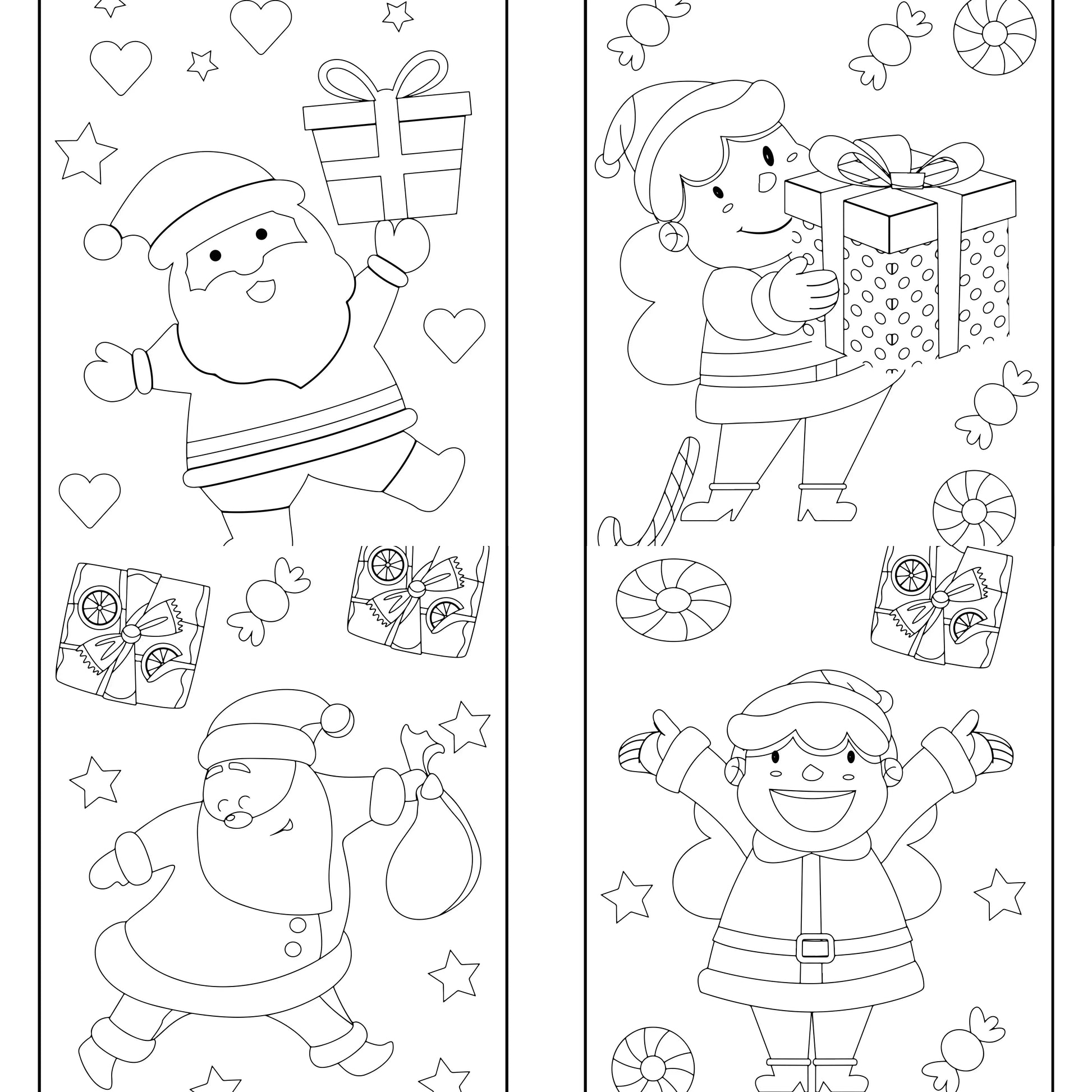 Kids Christmas Coloring Book Volume 9 - CraftNest - Digital Crafting and Art