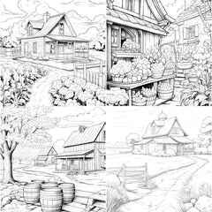 Country Life Coloring Book - CraftNest - Digital Crafting and Art