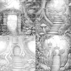 Forest Gate Coloring Book 2 - CraftNest - Digital Crafting and Art