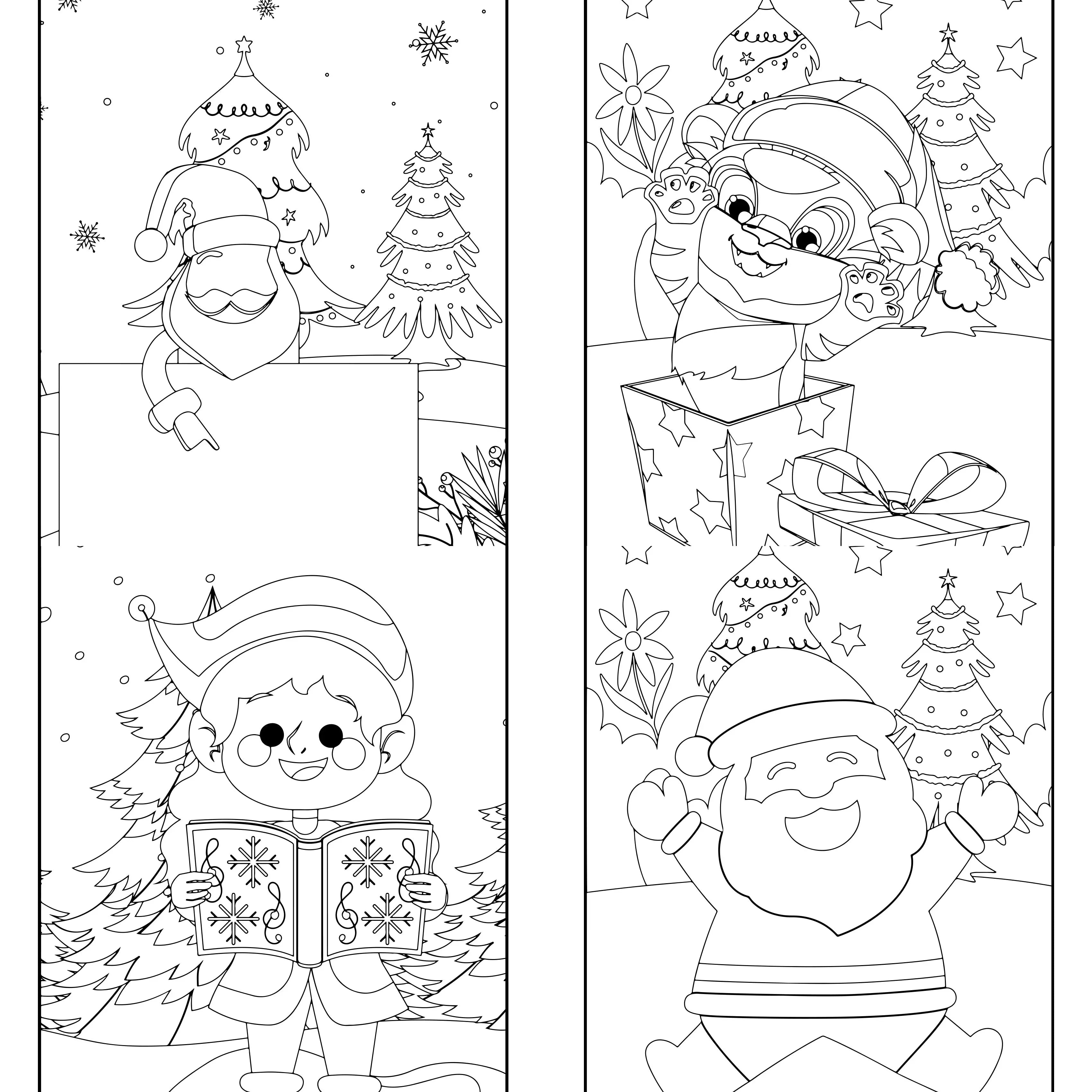 Kids Christmas Coloring Book Volume