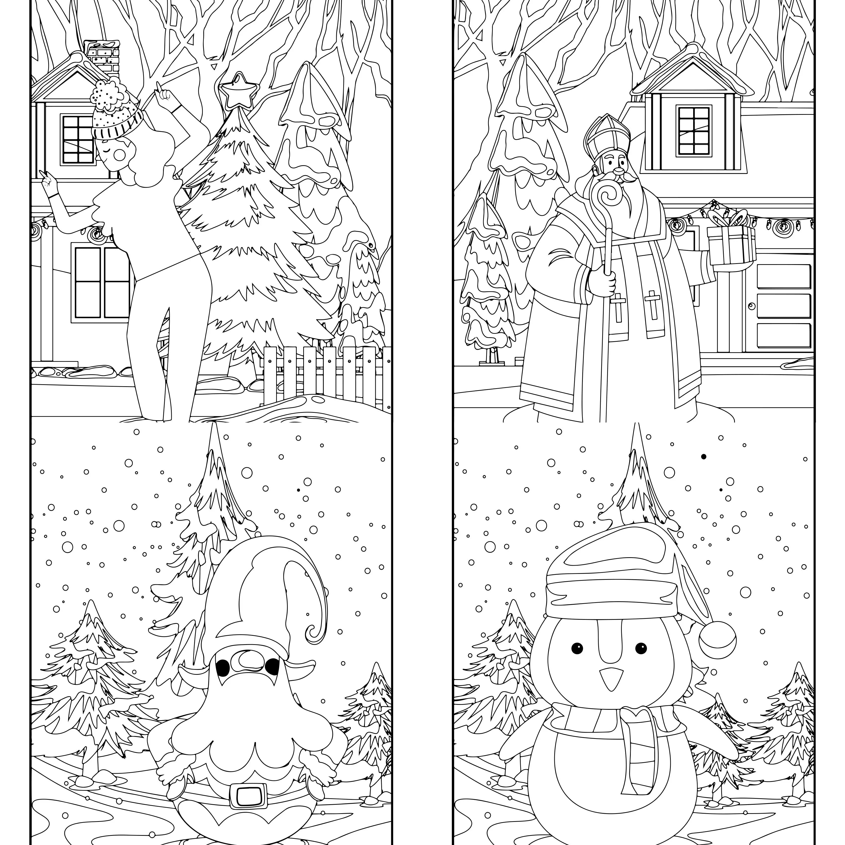 Kids Christmas Coloring Book Volume