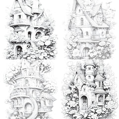 Blooming House Coloring Book - CraftNest - Digital Crafting and Art
