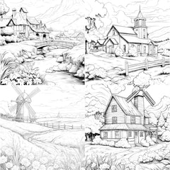 Country Life Coloring Book - CraftNest - Digital Crafting and Art