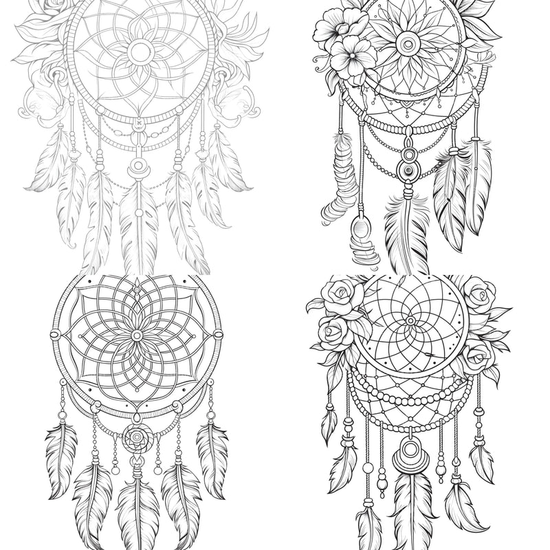 Dreamcatcher Coloring Book - CraftNest - Digital Crafting and Art